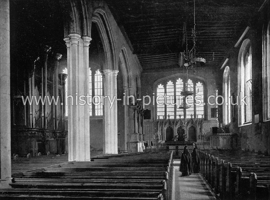 Interior of St. Peter's Chapel, Tower of London. London. c.1890's
